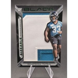2025 Panini Black Bhayshul Tuten #SIZ-BTN Sizeable Memorabilia Green /25 (RC)